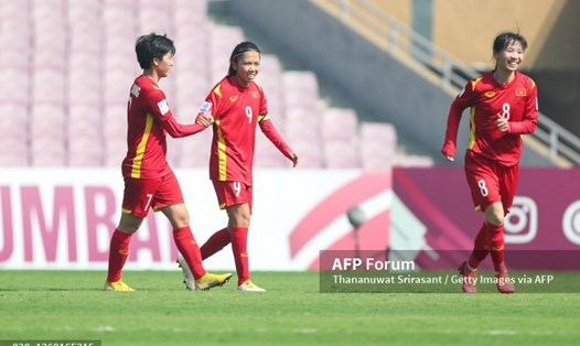 Tuyển nữ Việt Nam đã ở rất gần World Cup nữ 2023. Ảnh: AFP