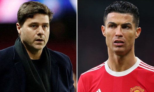 Vẫn có nhiều tin đồn về tương lai vây quanh Pochettino và Ronaldo. Ảnh: AFP