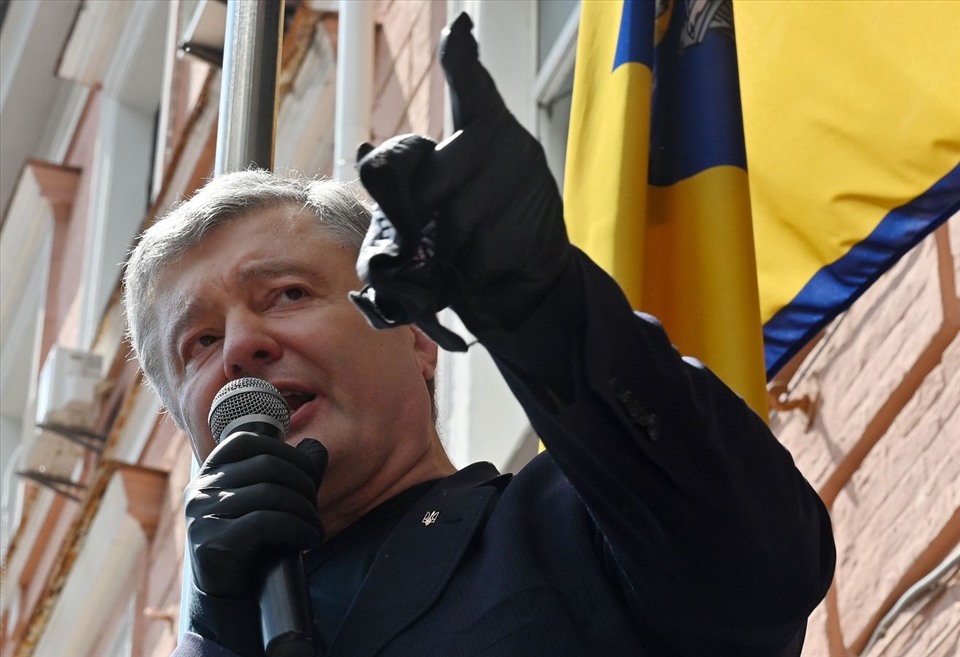 Cựu Tổng thống Ukraina Petro Poroshenko. Ảnh: AFP