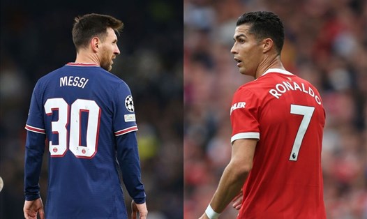 Sự lựa chọn của định mệnh sẽ luôn đặt Lionel Messi và Cristiano Ronaldo ở 2 chiến tuyến chứ không thể chung một màu áo. Ảnh: AFP