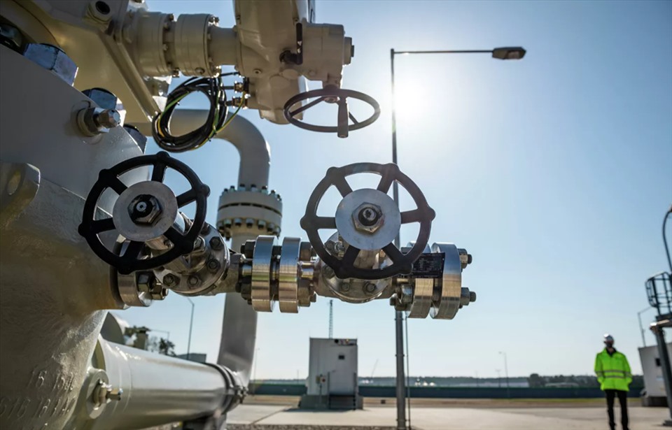 Đường ống dẫn khí Nord Stream 2 từ Nga sang Đức đã hoàn thành nhưng chưa được cấp phép sử dụng. Ảnh: Nord Stream 2