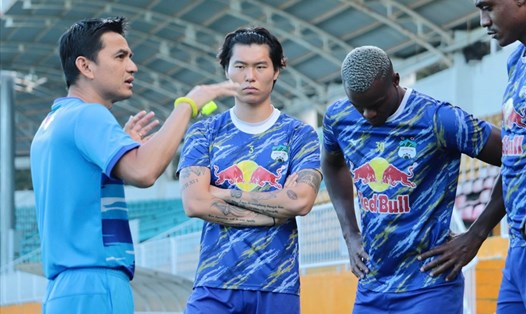 Hoàng Anh Gia Lai chuẩn bị kỹ lưỡng trước V.League 2022. Ảnh: CLB HAGL