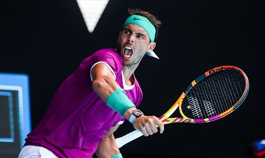 Rafael Nadal hiếm khi thắng sau khi để thua 2 set nhưng ở chung kết Australian Open 2022, anh đã tạo nên màn ngược dòng xuất sắc. Ảnh: AO