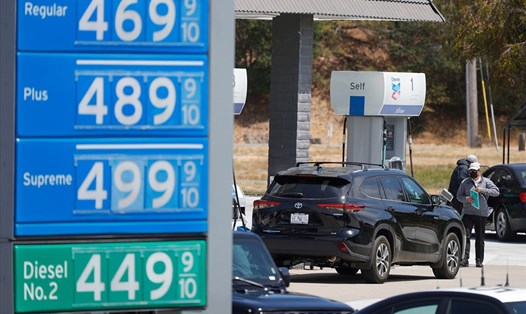 Giá xăng dầu ở Mỹ tăng cao. Ảnh: AFP/Getty