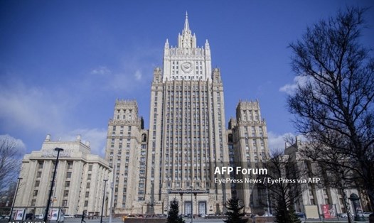 Tòa nhà Bộ Ngoại giao Nga ở Mátxcơva. Ảnh: AFP