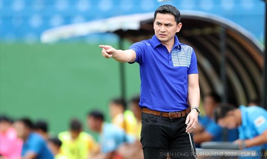 Huấn luyện viên Kiatisak bỏ ngỏ khả năng đá chính của tiền đạo Công Phượng ở vòng 2 V.League 2022. Ảnh: T.L