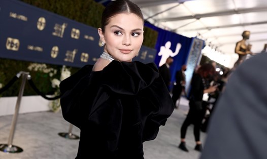 Selena Gomez gây chú ý khi tham gia lễ trao giải SAG vừa qua. Ảnh: Xinhua