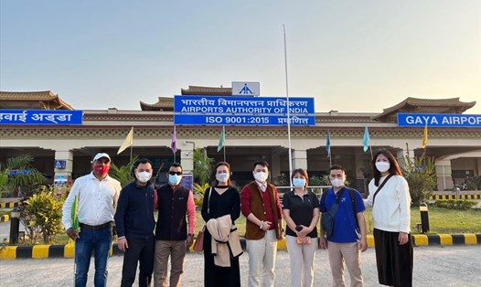 Đoàn khách Việt Nam đầu tiên trở lại Ấn Độ sau khoảng thời gian gián đoạn vì dịch COVID-19. Ảnh: BTC