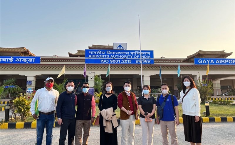 Đoàn khách Việt Nam đầu tiên trở lại Ấn Độ sau khoảng thời gian gián đoạn vì dịch COVID-19. Ảnh: BTC