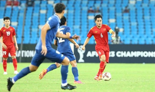 Dụng Quang Nho là nhân tố nổi bật của U23 Việt Nam tại giải U23 Đông Nam Á 2022. Ảnh: T.V