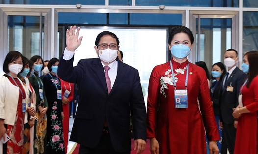 Thủ tướng Phạm Minh Chính dự phiên khai mạc Đại hội Đại biểu phụ nữ toàn quốc lần thứ XIII.