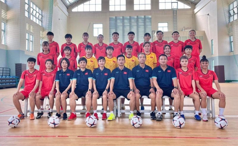 Tuyển nữ futsal Việt Nam tập trung chuẩn bị SEA Games 31