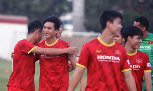 Tuấn Anh trở lại màu áo đội tuyển Việt Nam, sau quãng thời gian chấn thương và rơi phong độ. Ảnh: VFF