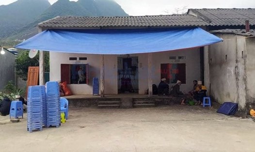 Hiện trường ngôi nhà cụ bà 87 tuổi ở Hà Giang tử vong, nghi bị sát hại cướp tài sản.