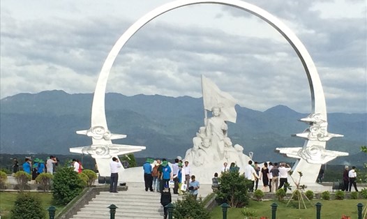 Một góc Khu tưởng niệm chiến sĩ Gạc Ma tại Cam Ranh, Khánh Hòa. Ảnh: TH