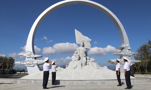 Khu tưởng niệm các chiến sĩ Gạc Ma (xã Cam Hải Đông, huyện Cam Lâm, tỉnh Khánh Hòa). Ảnh: T.T