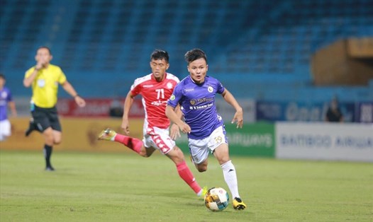 Câu lạc bộ Hà Nội có trận ra quân gặp TPHCM tại vòng 4 V.League 2022. Ảnh: Thanh Xuân