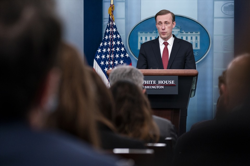 Cố vấn An ninh Quốc gia Mỹ Jake Sullivan. Ảnh: Shawn Thew/EPA/Bloomberg