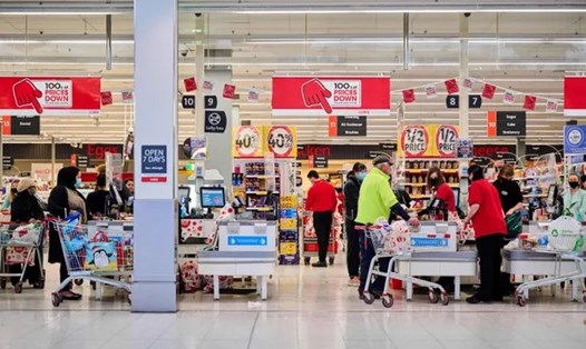 Một siêu thị ở Australia. Ảnh: AFP