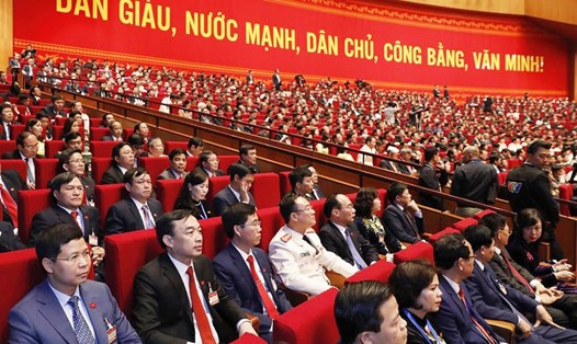 Các đại biểu dự Đại hội Đại biểu toàn quốc lần thứ XIII của Đảng. Ảnh: PV