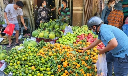 Giá thực phẩm tại chợ đang có dấu hiệu tăng. Ảnh: Huyên Nguyễn