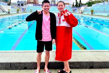Vận động viên Nguyễn Quang Thuấn - em trai Ánh Viên - sẽ tham dự SEA Games 31. Ảnh: FBNV