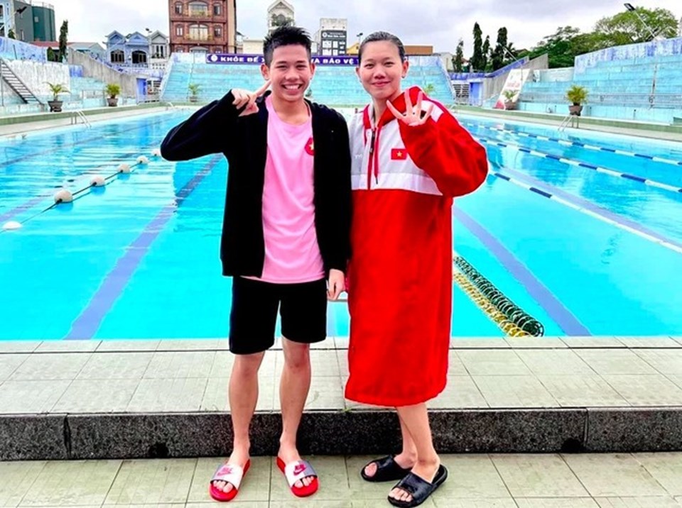 Vận động viên Nguyễn Quang Thuấn - em trai Ánh Viên - sẽ tham dự SEA Games 31. Ảnh: FBNV Vận động viên Nguyễn Quang Thuấn - em trai Ánh Viên - sẽ tham dự SEA Games 31. Ảnh: FBNV