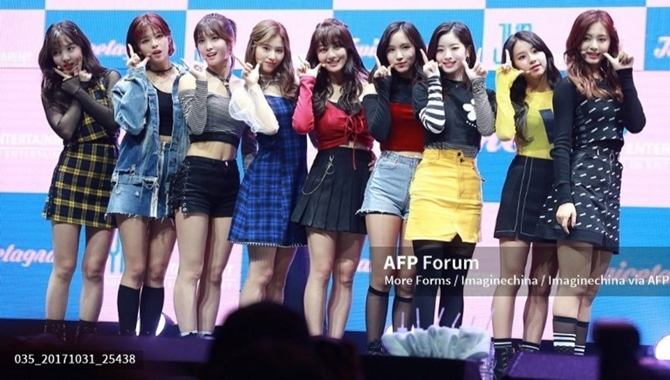 Nhóm nữ TWICE. Ảnh: AFP. Nhóm nữ TWICE. Ảnh: AFP.