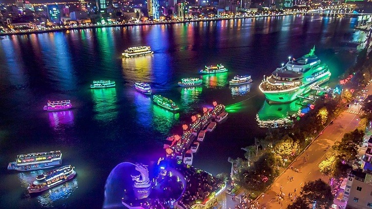 Tuyến du lịch đường thủy nội địa Đà Nẵng - Lý Sơn, xuất bến từ cảng Sông Hàn vào ngày 29.3. Ảnh minh hoạ của Cát Tường