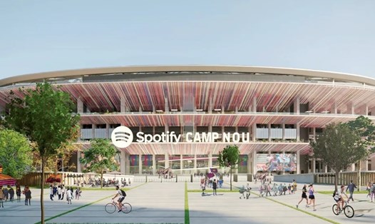 Phối cảnh sân vận động Spotify Camp Nou sẽ được Barcelona đưa vào sử dụng từ mùa bóng 2022-2023. Ảnh: Barcelona