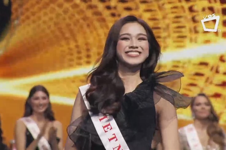 ﻿ Đỗ Hà cảm ơn khán giả khi vào Top 13 Miss World 2021