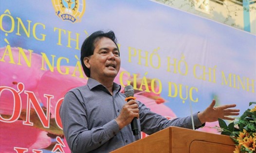 Ông Huỳnh Thanh Phú - Hiệu trưởng Trường THPT Nguyễn Du (TPHCM). 
Ảnhh: NV