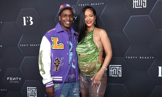 Rihanna và A$AP Rocky. Ảnh: AFP