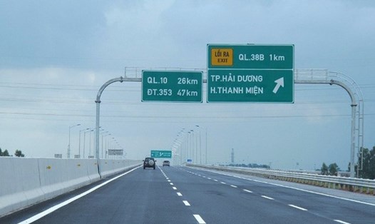 Cao tốc Hà Nội-Hải Phòng. Ảnh GT