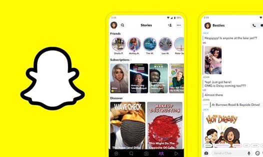 Mạng xã hội Snapchat sẽ dừng cho phép các ứng dụng liên kết gửi tin nhắn ẩn danh. Ảnh chụp màn hình