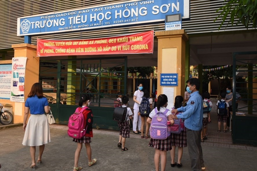 Học sinh tiểu học tại Bắc Ninh đi học trực tiếp từ 21.3