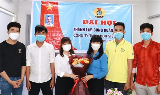 Đại hội thành lập Công đoàn cơ sở Công ty TNHH BDH Việt Nam. Ảnh: KKT Tây Ninh