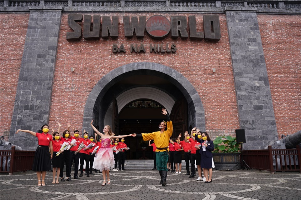Sun World Ba Na Hills (Đà Nẵng) chính thức mở cửa đón khách trở lại từ ngà 18.3. Ảnh: Hà