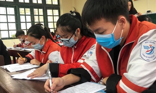 Bắc Giang không thi môn thứ tư vào lớp 10 năm học 2022-2023. Ảnh: Thiều Trang