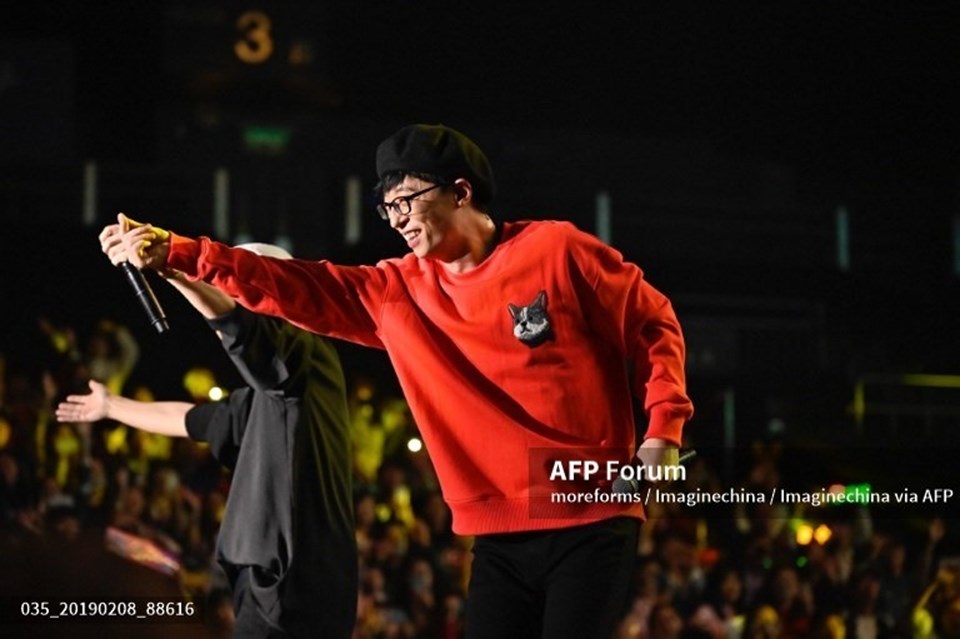 Yoo Jae Suk luôn là "MC quốc dân" với khán giả xứ kim chi. Ảnh: AFP.