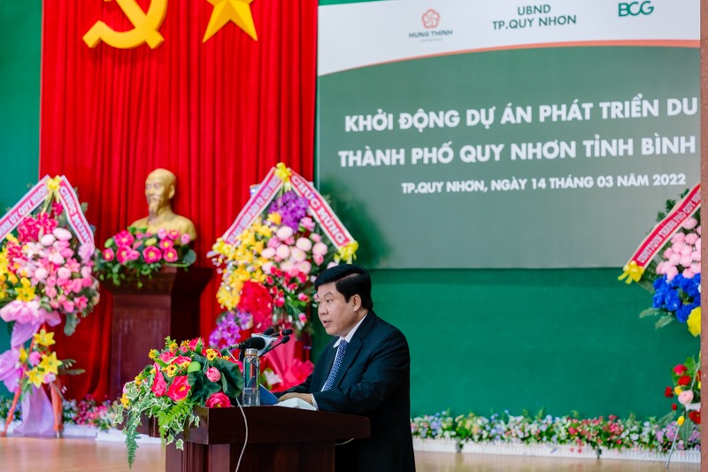 Ông Ngô Hoàng Nam - Chủ tịch UBND TP Quy Nhơn tin tưởng: Các doanh nghiệp sẽ đồng hành cùng TP Quy Nhơn phát triển bền vững tương xứng với tiềm năng, vươn tầm châu Á