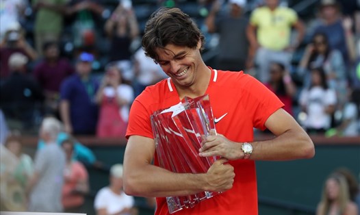 Taylor Fritz vượt qua Rafael Nadal để lần đầu tiên giành chức vô địch ATP Master 1000. Ảnh: BNP Parisbas Open