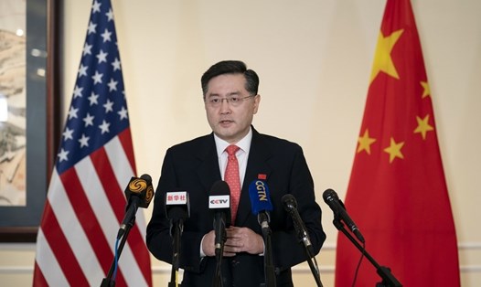 Phái viên Trung Quốc tại Mỹ Tần Cương. Ảnh: AFP