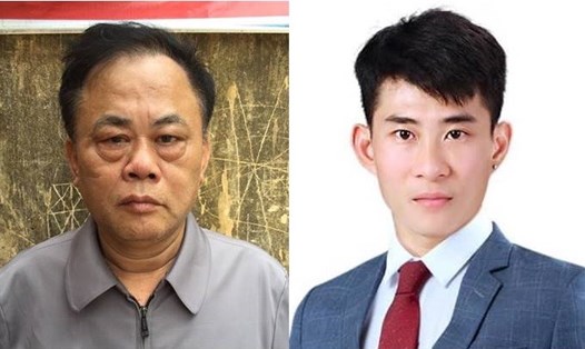 2 đối tượng Nguyễn Văn Hoàn và con trai là Nguyễn Vũ Hiệp vừa bị khởi tố về tội Giết người. Ảnh: CABG.