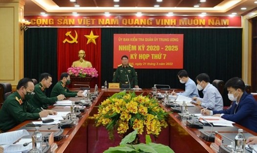 Đại tướng Lương Cường chủ trì cuộc họp. (Nguồn: tienphong.vn)
