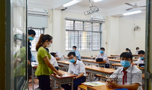 Thi tuyển sinh lớp 10 tại TPHCM năm học 2021-2022. Ảnh: Huyên Nguyễn