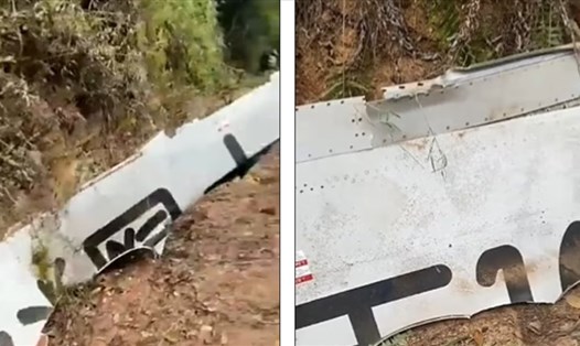 Mảnh vỡ máy bay Trung Quốc gặp nạn. Ảnh chụp màn hình