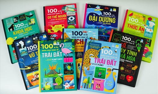 Bộ sách "100 bí ẩn đáng kinh ngạc" do NXB Thế giới, Thanh Niên liên kết với Định Tị Books phát hành. Ảnh: Đ.T