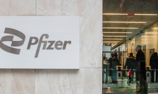 Trụ sở Pfizer ở New York, Mỹ. Ảnh: Getty