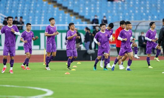 Đội tuyển Việt Nam đặt mục tiêu chiến thắng trước tuyển Oman. Ảnh: VFF